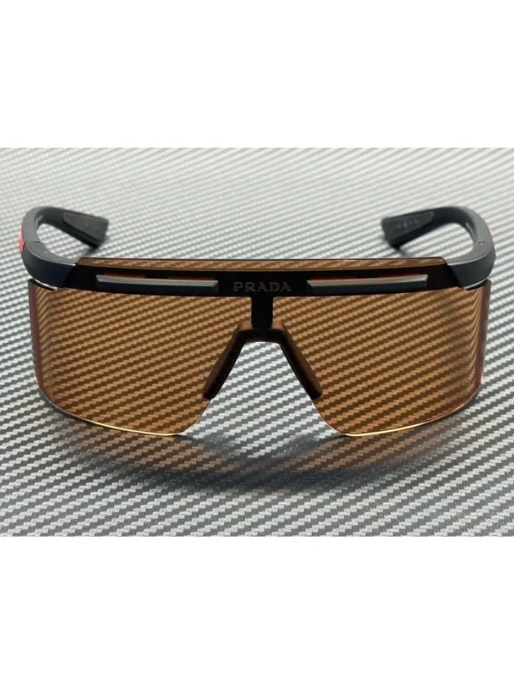 New Prada Linea Rossa Men Matte Black Sunglasses 60-21-130